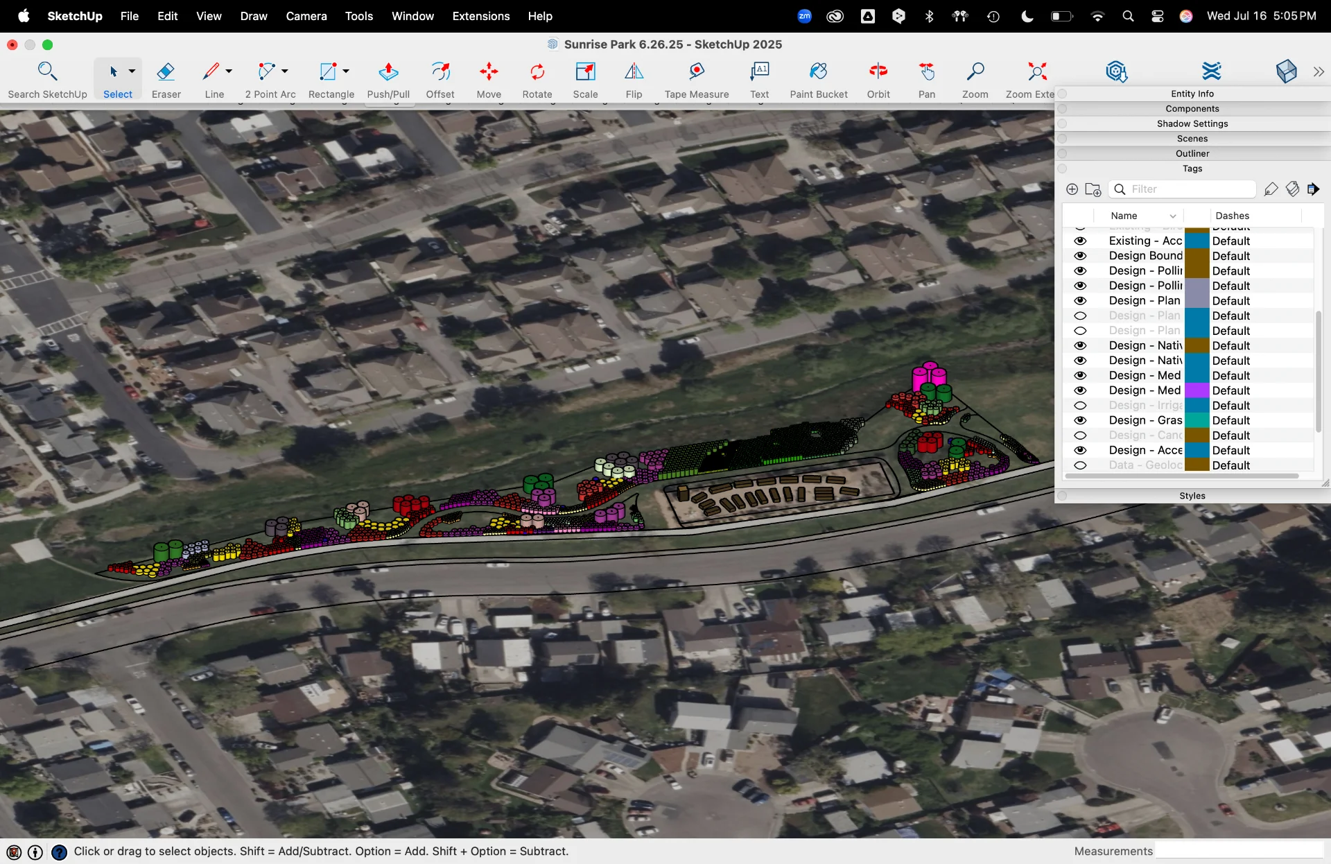 To-Scale Base Maps - Organic Motifs ecological landscaping